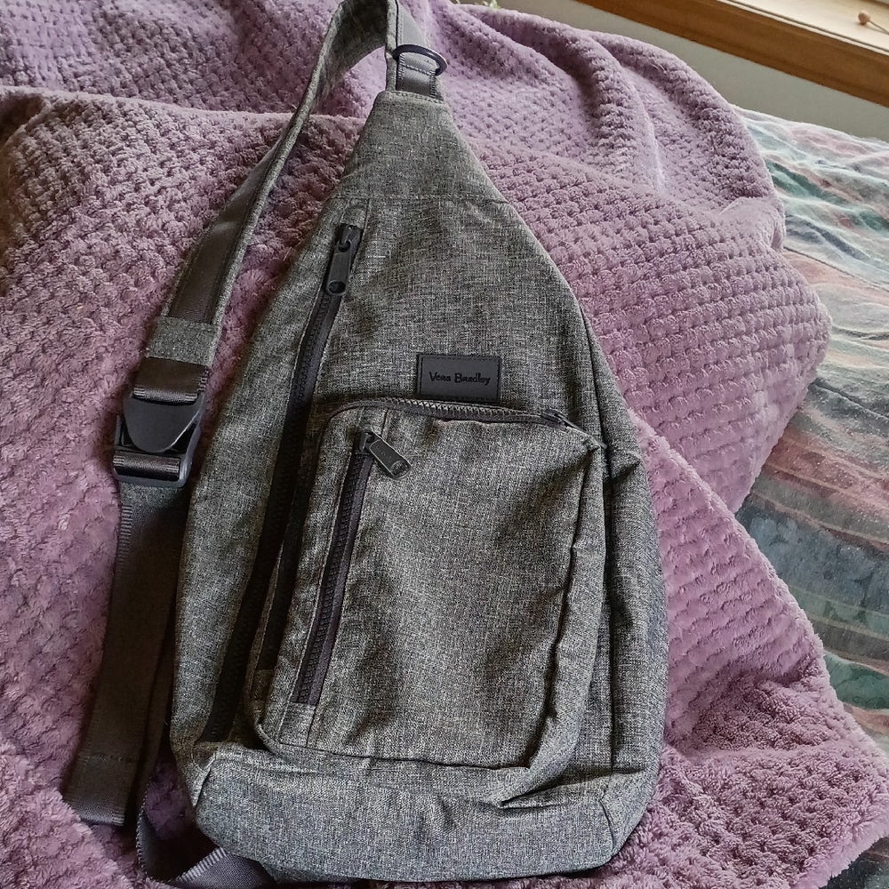 Vera Bradley Heathered Gray Sling Bag